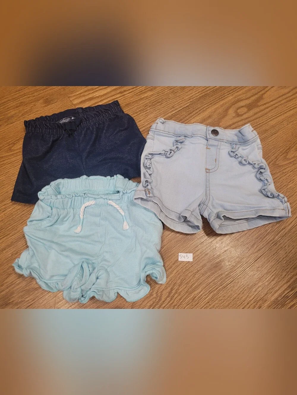 Garanimals Set Of 4 Shorts 6-9 Months Blue Denim